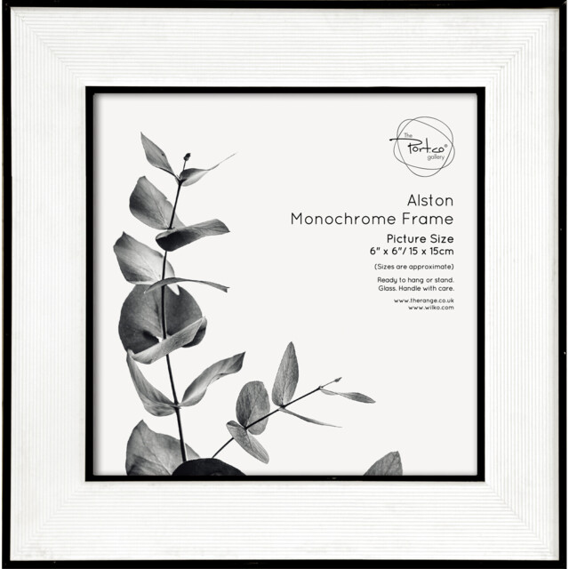 The Port. Co Gallery Alston Monochrome Photo Frame 6 x 6 inch - image 1