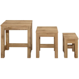 Compton Oak Nest of Tables Set of 3 - thumbnail 3