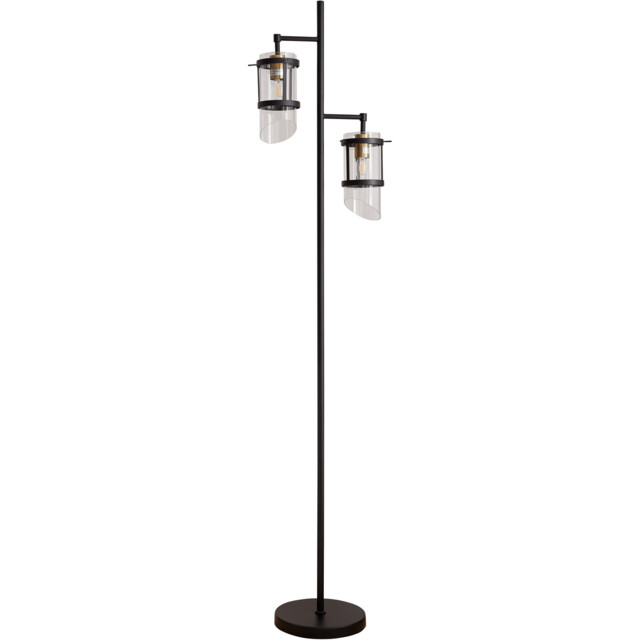 Paramount Black 2 Light Floor Lamp - image 1