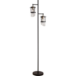 Paramount Black 2 Light Floor Lamp - thumbnail 1