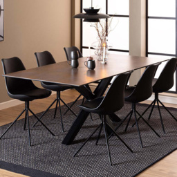 Florence Heaven Ceramic 8 Seater Dining Table Rusty Brown