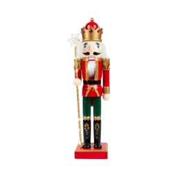 Sleigh Bells Ring LED Red Snowflake Traditional Nutcracker - thumbnail 4