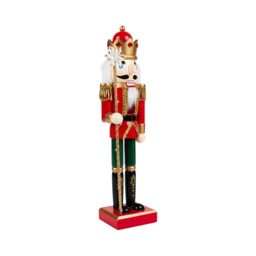Sleigh Bells Ring LED Red Snowflake Traditional Nutcracker - thumbnail 2