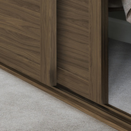 Spacepro Shaker 3 Panel Walnut Sliding Door 2220 x 914mm - thumbnail 4