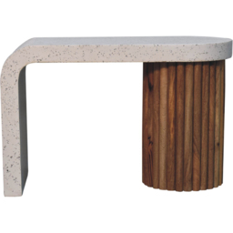 Artisan Furniture Serenity Terrazzo Brown and Grey Solid Wood Coffee Table - thumbnail 2