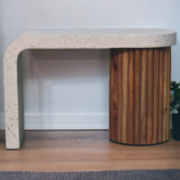 Artisan Furniture Serenity Terrazzo Brown and Grey Solid Wood Coffee Table