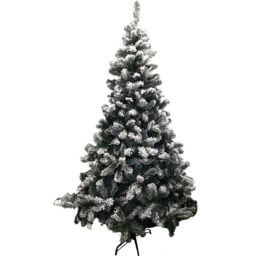 Samuel Alexander Green and White Snowy Imperial Pine Fir Artificial Christmas Tree 7ft