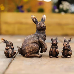 Marco Paul Set of Resin Rabbit Parent and Babies - thumbnail 2