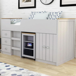 Lexington White Mid Sleeper with Drawers Doors and Shelves - thumbnail 1