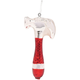 The Seasonal Gift Co Glass Tool Hanging Decoration 3 Piece - thumbnail 3