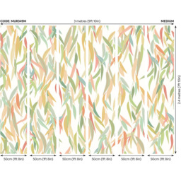 Origin Murals Willow Trees Green Wall Mural - thumbnail 3