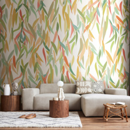 Origin Murals Willow Trees Green Wall Mural