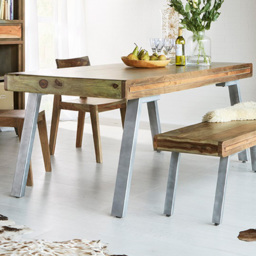 Brooklyn 6 Seater Hardwood Dining Table