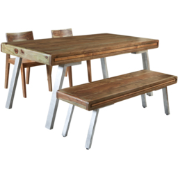 Brooklyn 6 Seater Hardwood Dining Table - thumbnail 3