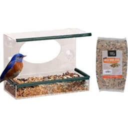 Marco Paul Window Feeder with Bird Seed Food 1kg