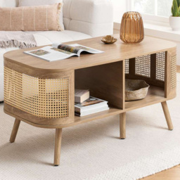 Birlea Noah 2 Shelf Rattan Effect Coffee Table