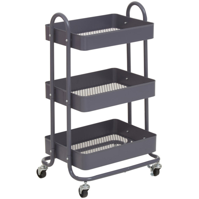 Acero 3-Tier Grey Trolley - image 1