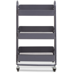 Acero 3-Tier Grey Trolley - thumbnail 4