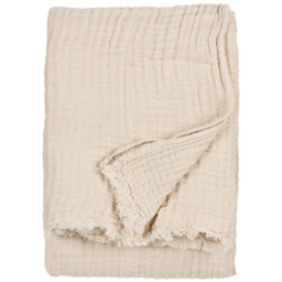 Yard Lark Natural Muslin Cotton Throw 130 x 180cm