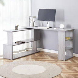 Kosy Koala Grey Wooden L Shaped Office Desk