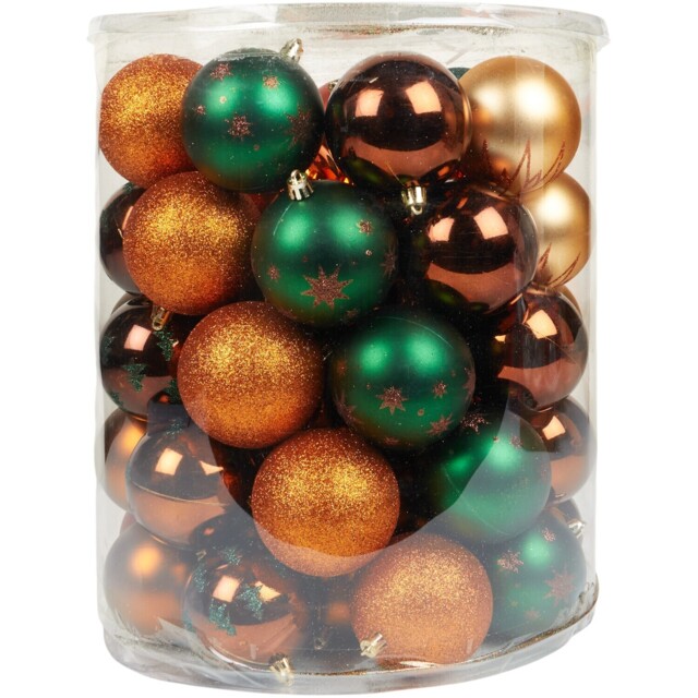Amber Charm Amber, Orange and Green Bauble Drum 70 Pack - image 1