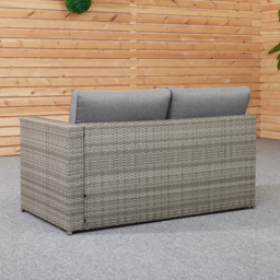 Malay Deluxe New Hampshire 4 Seater Grey Firepit Sofa Set - thumbnail 4
