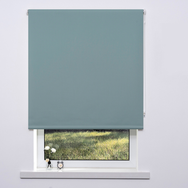 Jade Green Plain Blackout Blinds 90cm - image 1