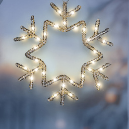 Xmas Haus LED Warm White Hanging Snowflake