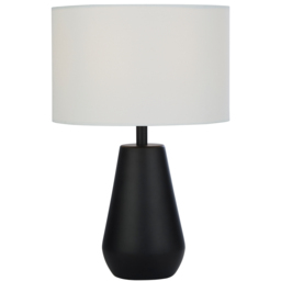 Lighting Collection Orson White Shade Pair Touch Table Lamp