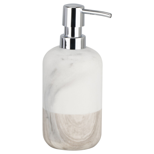Finnish White and Brown Spa Soap Dispenser