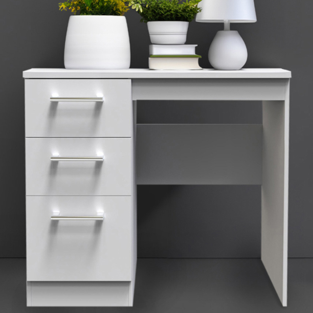 Crowndale Devon 3 Drawer Grey Dressing Table - image 1