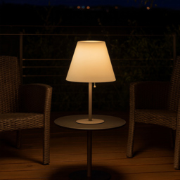 Lighting Collection IP44 Dusk Solar LED Table Light - thumbnail 2