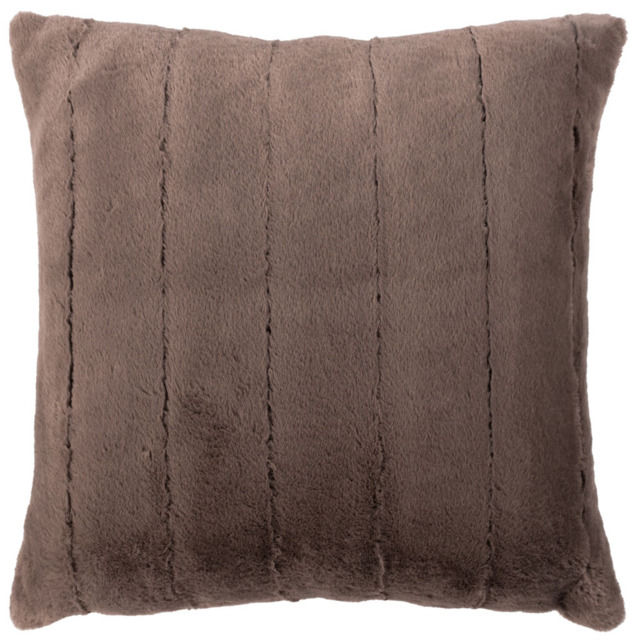 Paoletti Empress Taupe Faux Fur Cushion - image 1