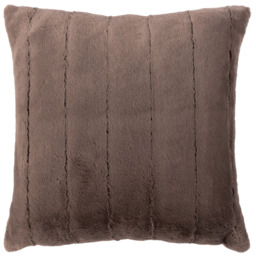 Paoletti Empress Taupe Faux Fur Cushion