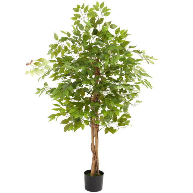 tectake Artificial Ficus Plant in Pot 160cm - image 1