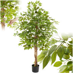 tectake Artificial Ficus Plant in Pot 160cm - thumbnail 2