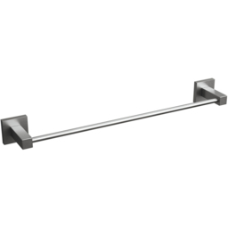 Rothley Square Brushed Silver Towel Rail 450mm