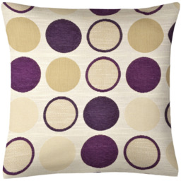 Intimates Idaho Aubergine Filled Cushion 56 x 56cm 2 Pack - thumbnail 1