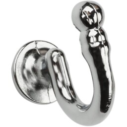 Cali Satin Chrome Curtain Tieback Hook 2 Pack