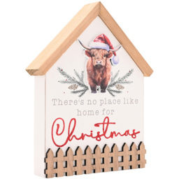 The Seasonal Gift Co. Highland Cow House Plaque - thumbnail 2