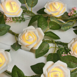 Rose Garland 16 LED Warm White String Light - thumbnail 3