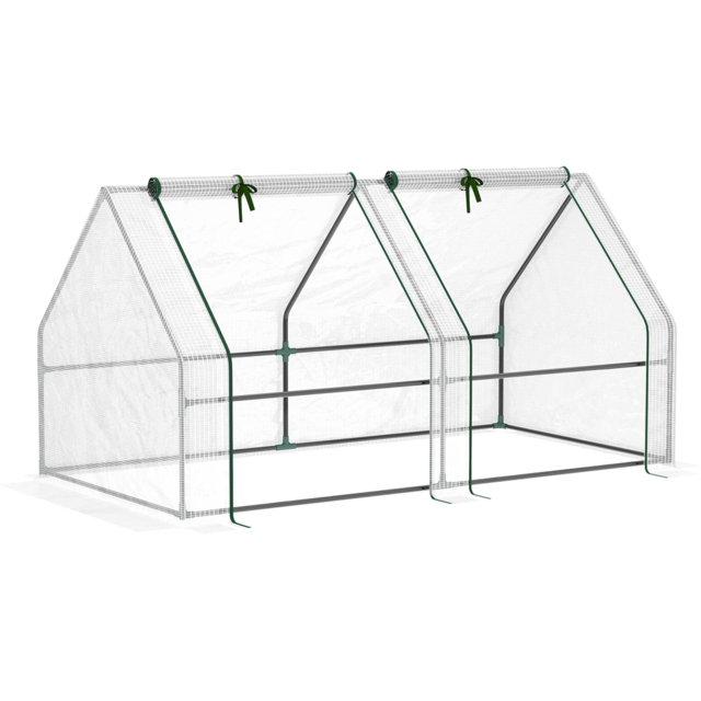 Outsunny Portable Plastic Mesh Cover Greenhouse 5.9 x 2.9ft - image 1
