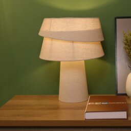 Ezekiel Natural Fabric Table Lamp - thumbnail 2