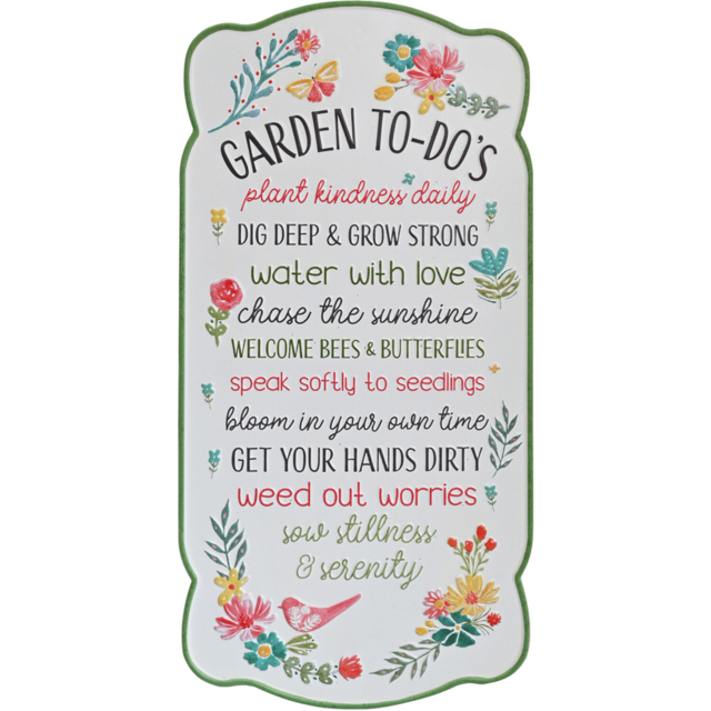 Garden To Dos Metal Plaque - image 1