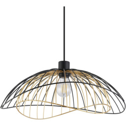 Dillon Black and Gold Intricate Wireframe Shade