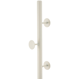 Living and Home White Minimalist Coat Stand with 8 Hooks and Marble Base - thumbnail 4