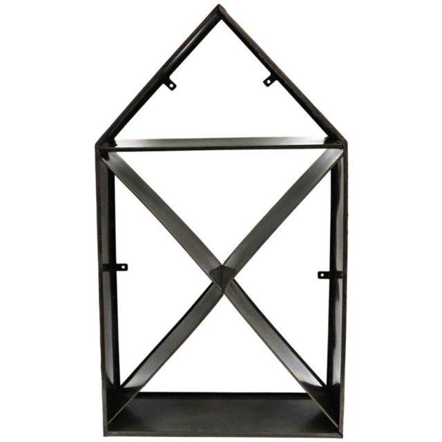 Ivyline Zinc House Sculptural Garden Log Storage 125 x 70cm - image 1
