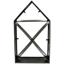Ivyline Zinc House Sculptural Garden Log Storage 125 x 70cm - thumbnail 1