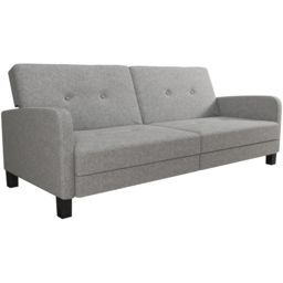 Dorel Boston 3 Seater Linen Sofa Bed - thumbnail 2