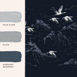 Laura Ashley Animalia Midnight Mural - thumbnail 2